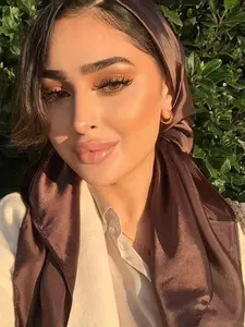 Solid Minimalist Bandana, Fitted Headband & Hair Accessory, All-Seasons Wear, Plain Design, Perfect for Casual, Turban Wraps, Turban Hijab