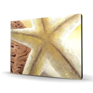 Begin Home Decor C1RC364806M0TW 36 x 48 in. Starfish & Seashells Beach Canvas - Sea Bathroom Decor