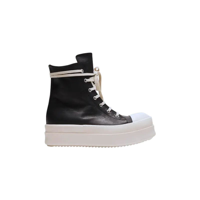 1005710 Rick Owens Concordians Mega Bumper High Black Milk