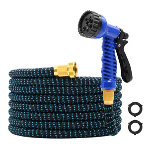 GardenJoy Expandable Garden Hose 50ft with 7 Function Spray Nozzle