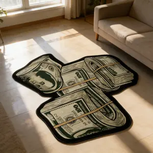 Vintage Print Carpet Rug, Contemporary Style Living Room Bedroom Mat, Washable Easy Clean Plush Rug, Soft Area Rug, Home Decorative Rugs, Home Decor for Sofa Coffee Table