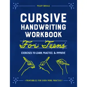 Cursive Handwriting Workbook for Teens: Exercises to Learn, Practice, and Improve Paperback – June 8, 2021