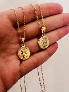 Gold Filled Coin Necklace | Classic Gold Pendant for Everyday Luxe