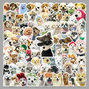 100PCS Funny Dog Stickers, Cute Dog Stickers for Adults Teens, Animals Waterproof Decals for Water Bottle Laptop Scrapbook, Party Decals for Dogs Lovers