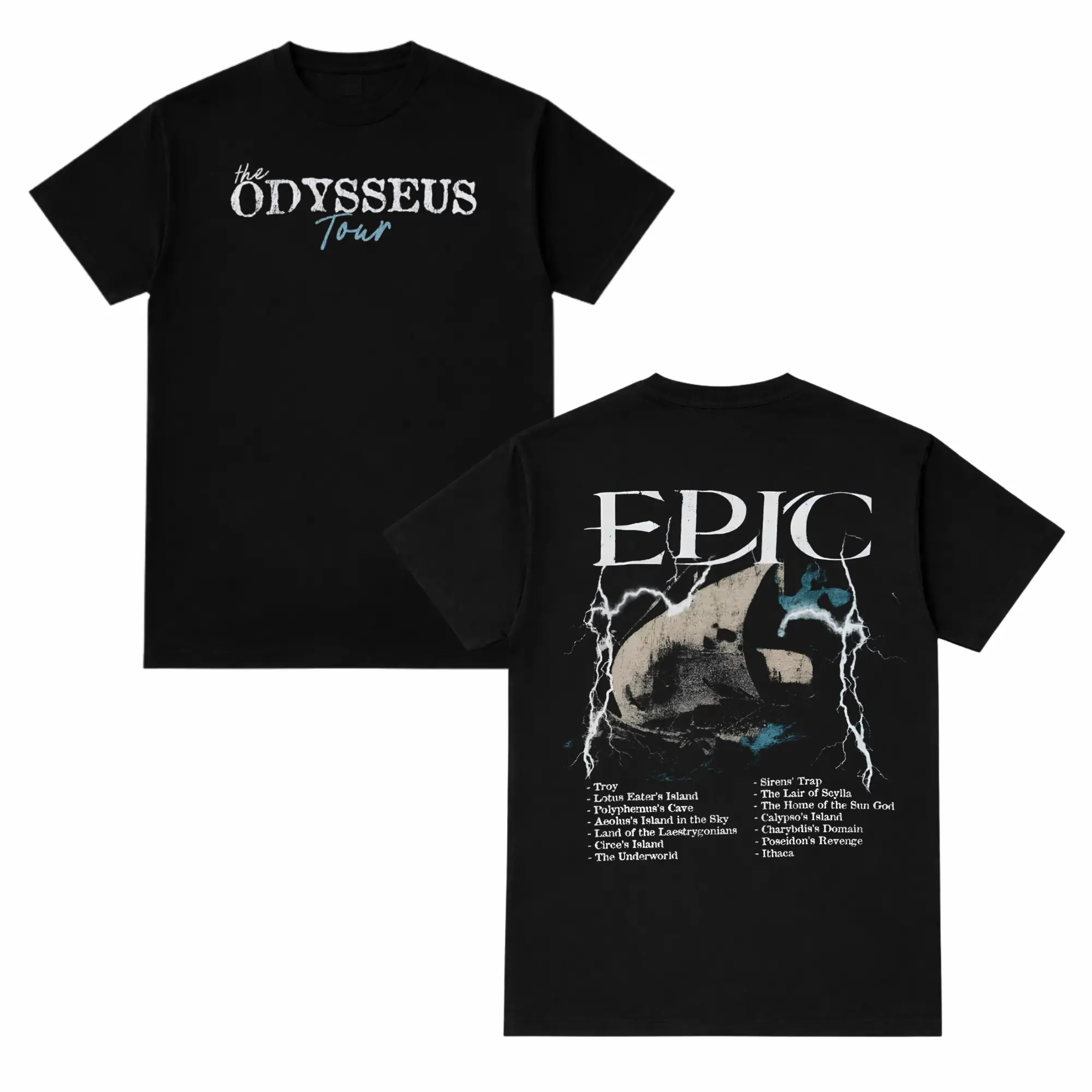 Epic Musical Odysseus Tour T-Shirt, Mythology Inspired Graphic Tee, Vintage Unisex Cotton Shirt, Greek Hero Fan Gift