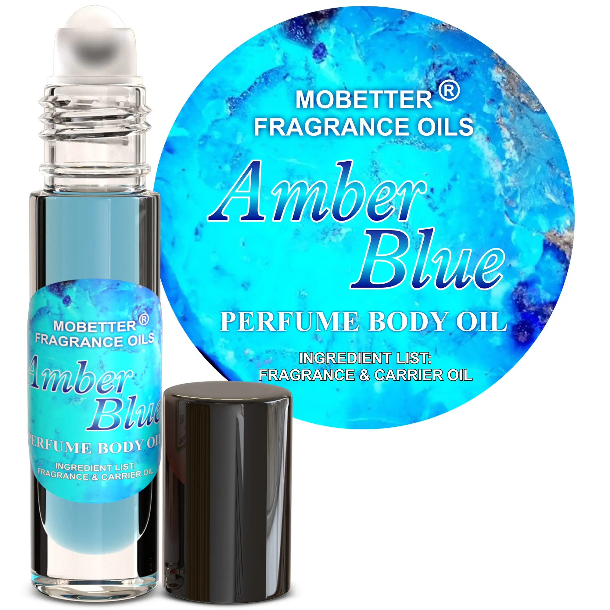 MOBETTER FRAGRANCE OILS Amber Blue perfume fragrance Body Oil