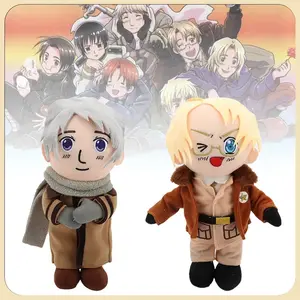 26cm Hetalia Russia Plush Dolls Hetalia Ivan Braginsky Hetalia Axis Powers America Plush Toys Movie Stuffed Animals Fans Gifts #FFV
