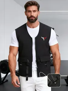 Men's Casual Waterproof Vest Jacket, Breathable Thin Outdoor Sports Coat, Perfect Gift for Boyfriend Husband Father