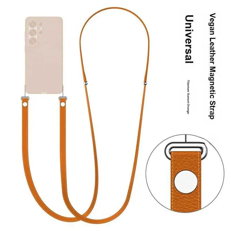 For Samsung Galaxy S26 Ultra Phone Crossbody Lanyard Magnetic Strap Multifunction Neck Lanyard Adjustable Phone Chain Cord HNL77PL