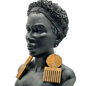 Wood Afro Pik Earrings Ethnic, Fashion Accessories, Costume Jewelry & Accessories, Earrings