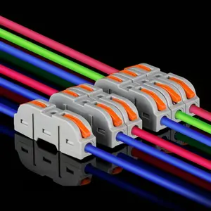 Quick Lever Wire Connectors, 50pcs UniversalTerminal Block Plug-in Wiring Cable Connectors,Wire Connectors for Home, Office, Factory,Durable Reliable Connectors