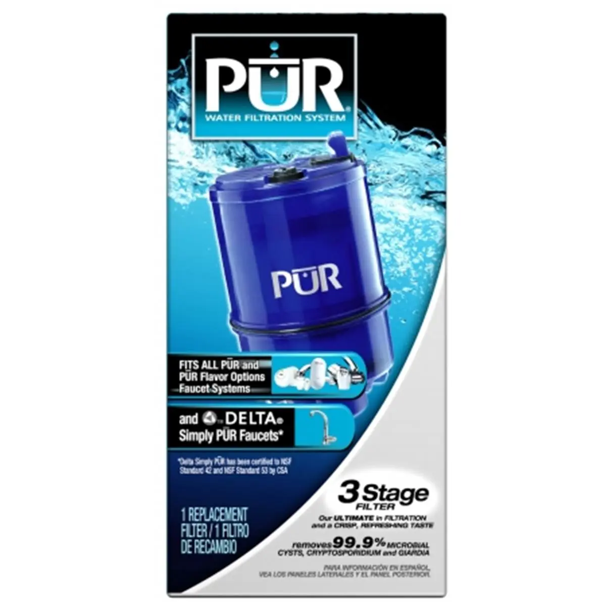 212 MAIN 3-Stage Water Purifier, RF-9999 Water Filtration System for Home Improvement and Kitchen Fixtures, Three-Stage