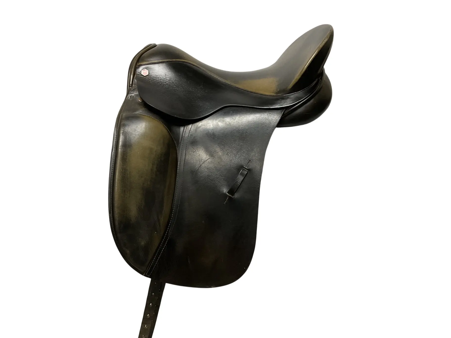Albion Modified Comfort Dressage Saddle - 17.5 in Wide Fit, Deep Flap, Panel Flocked, Wide Seat, Veg Tan Leather Equestrian Tack, Non-Gusseted Front, Try Before Buy for Horse Riding (Sports & Outdoor Leisure Equipment), Horsewear & Bandaging, Good Conditi