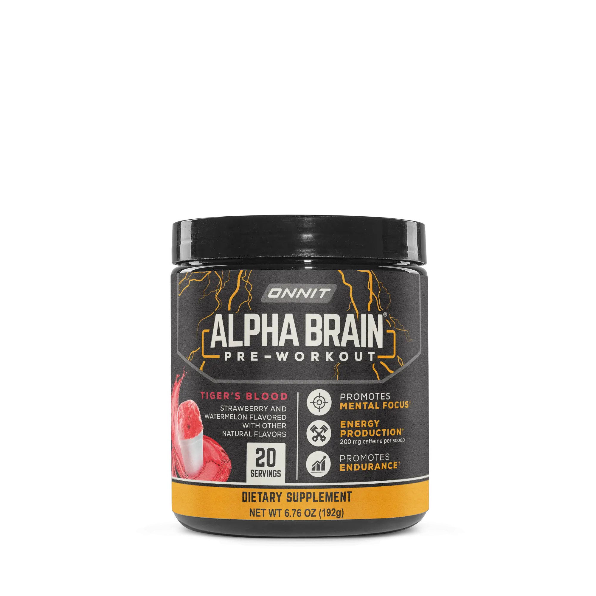 Alpha BRAIN® Pre-Workout - Tiger's Blood (20 Serving Tub)