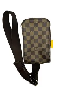 Pre-owned Louis Vuitton Canvas Geronimo Bag Ebene Geronimo (1) Perfect For Daily Use