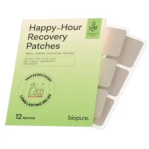 BIOPURE-Easy Discreet Party Patch  Natural Hangover Support, Feel Great After a Night Out- Hangover Patch Happy Hour Recovery Patches Traditional