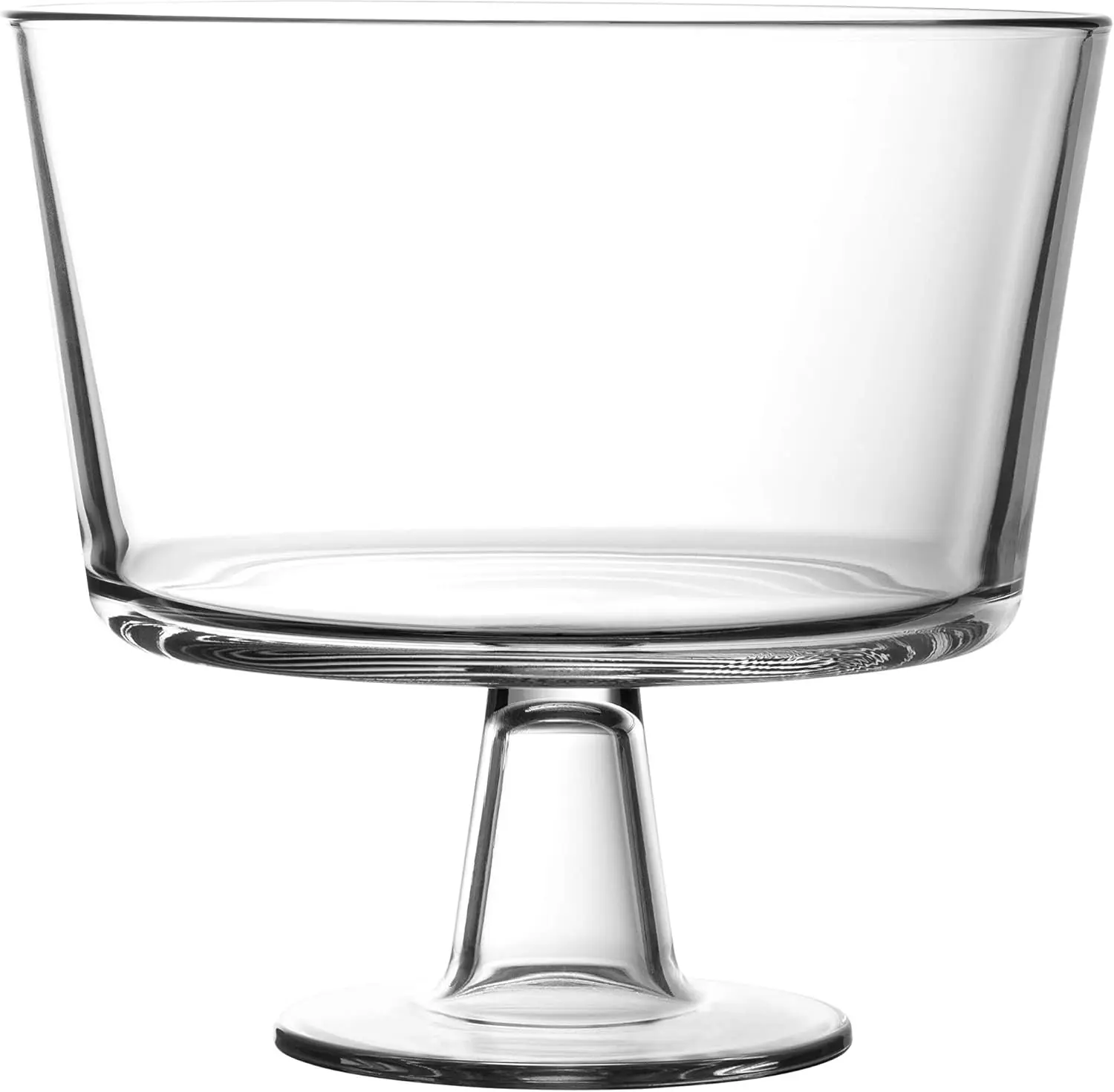 Royalty Art European Trifle Bowl with Pedestal | Made in Italy, Crystal Glass