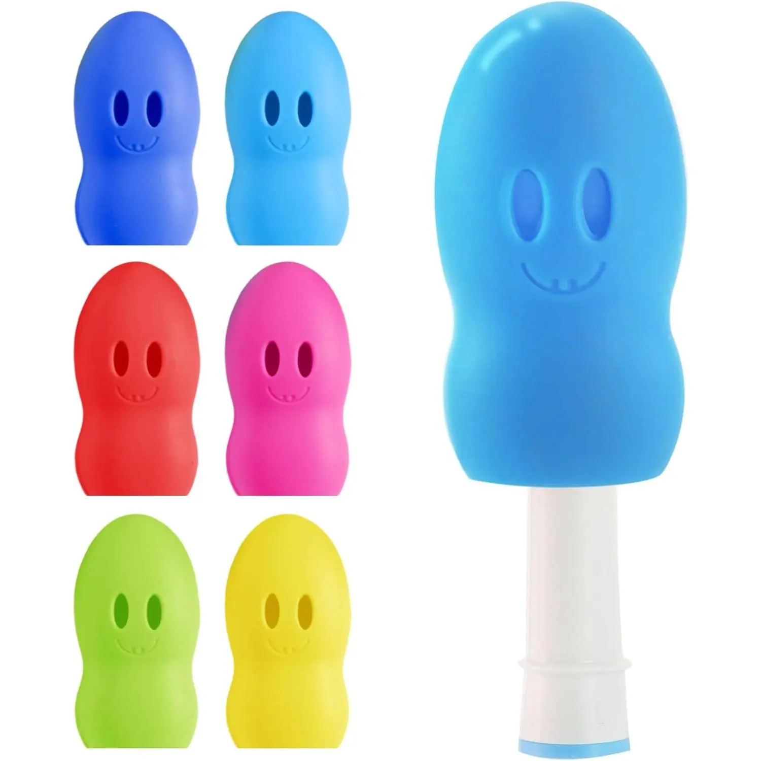 6 Packs Silicone Toothbrush Covers, Tooth Brush Cover Cap for Electric Toothbrush Replacement Heads & Manual Toothbrush,summerwins