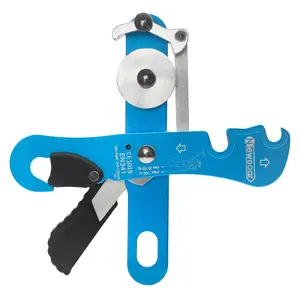 NewDoar Climbing Descender - Professional Belay/Rappel Device for 10-12mm Ropes - CE Certified for Rock Climbing, Rescue & Arborist Work - Ideal for Beginners & Professionals Carabiners