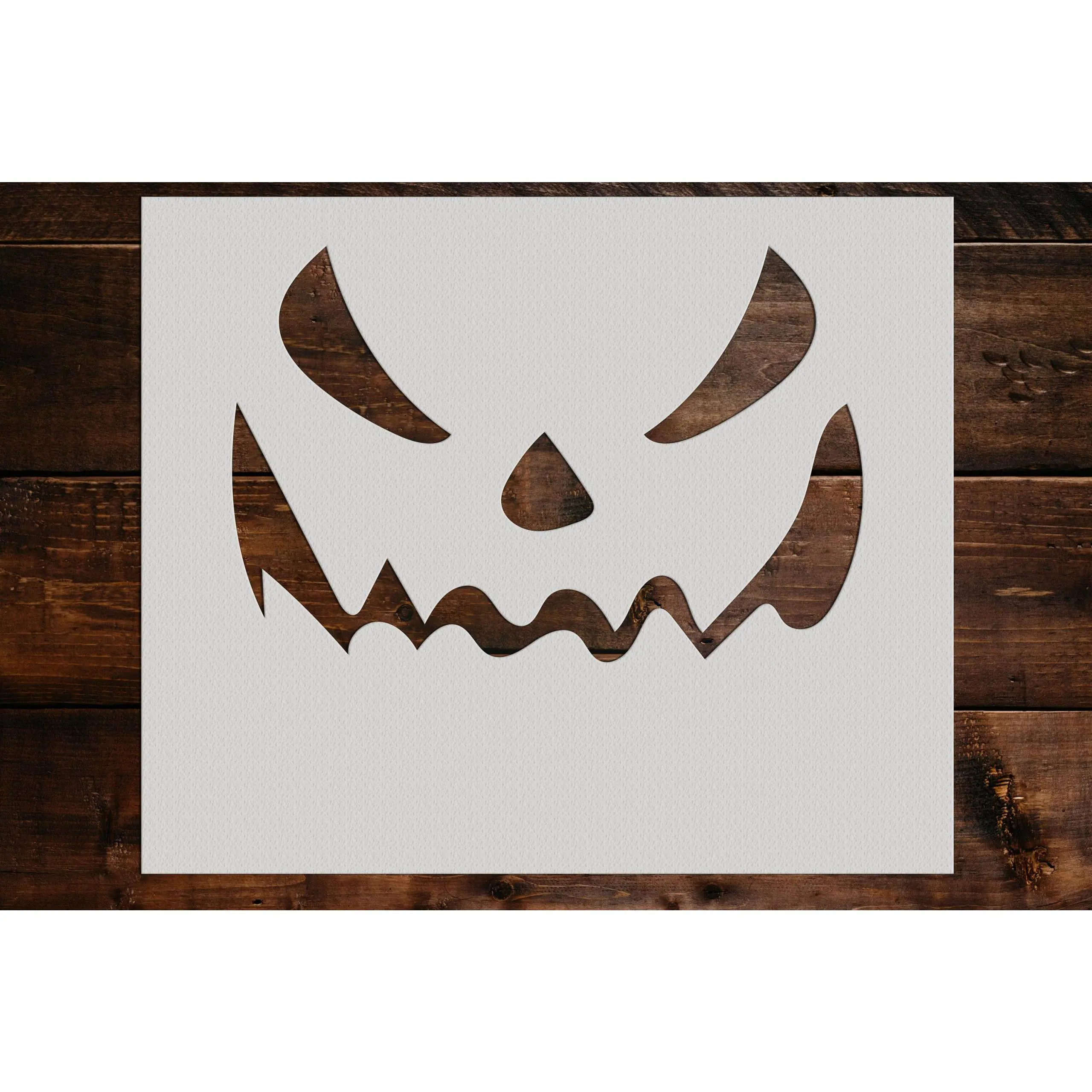 Pumpkin Face Stencil - Art and Wall Stencil