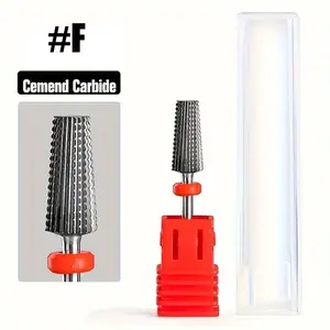 1pc Multifunctional Hard Metal Drill Drill for Security Nails Milling Cutter with Cutting Bits Hard Metal for Manicure Nail Art Tool