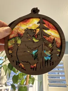 Bear Suncatcher for Sunny Window