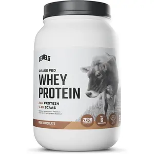 Levels Grass Fed Whey Protein Powder, No Artificials, 24G of Protein, Chocolate Mocha, 2LB