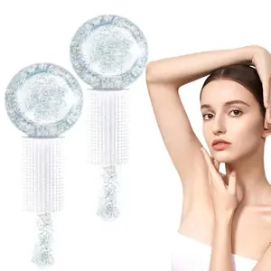 Ice Ball Face Massage Tools, 2 Counts/set Sequin Design Comfort Massage Balls, Facial Skin Care Tools For Women & Men, Facial Wand