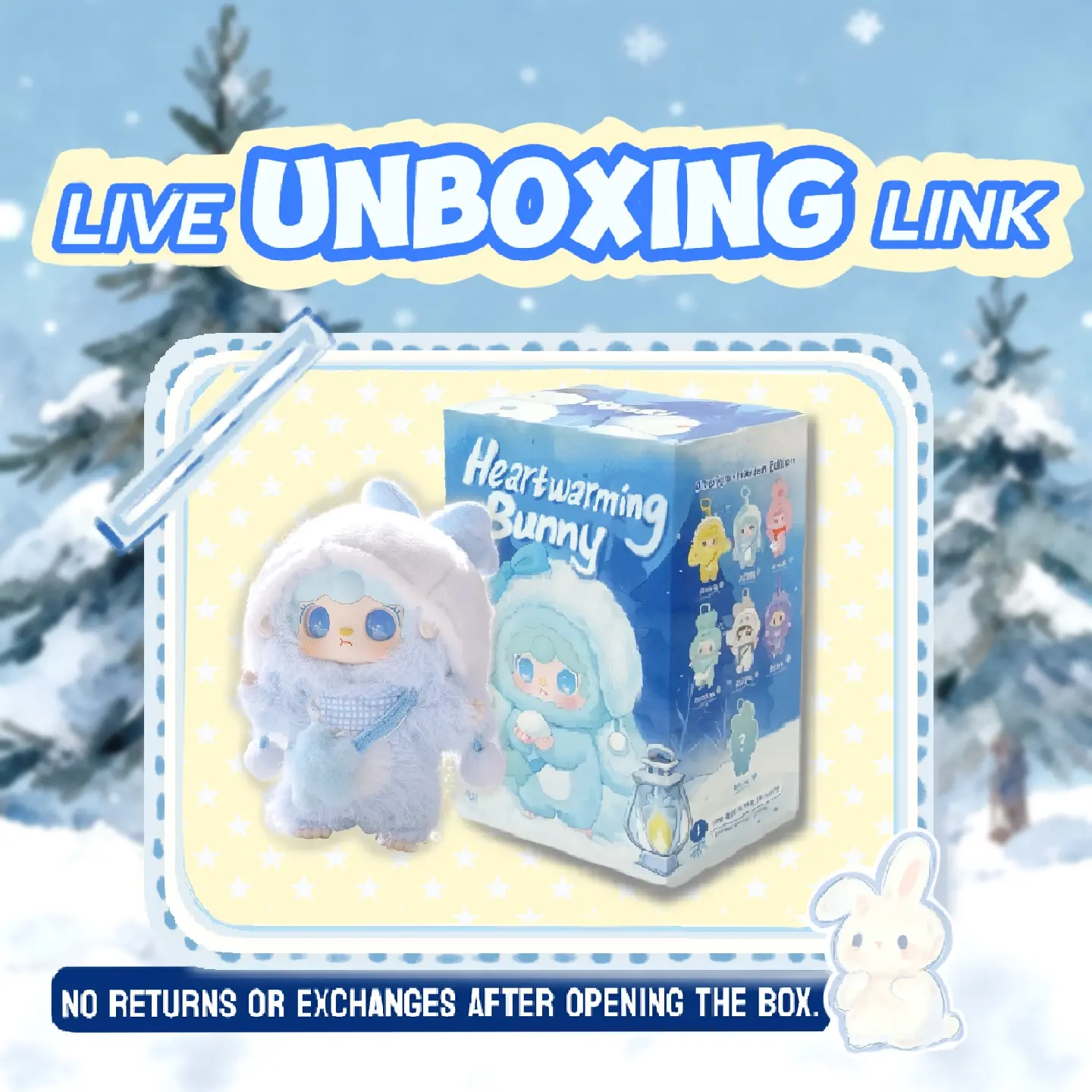 [Live Unboxing Link][TOPTOY] Yooki Heartwarming Bunny Plush Blind Box – Perfect Gift, Unique HolidayHome & Office Decorations, Mothersday Gift,Summervibes