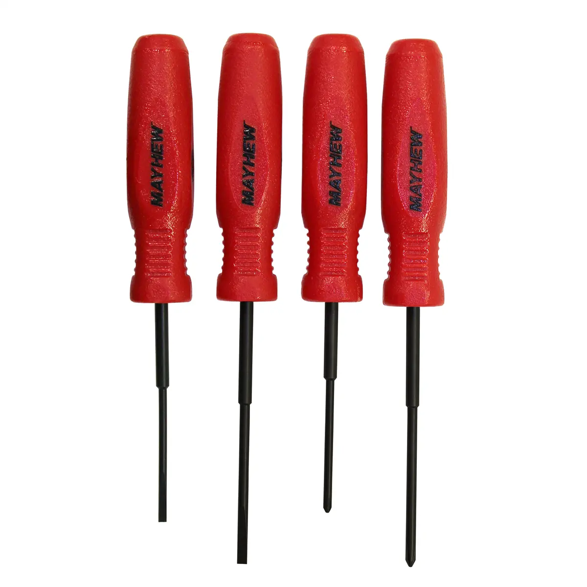 212 MAIN Hand Tool 4-Piece Screwdriver Kit with Interchangeable Micro Slotted, Cross-Head Screwdriver Bits