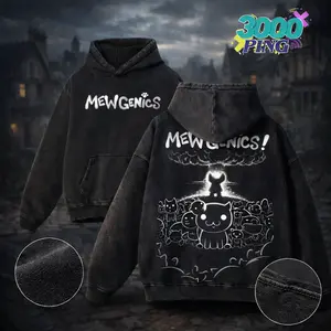 Mewgenics Vintage Wash Hoodie, Indie Gamer Graphic T-Shirt, Retro Acid Wash Sweatshirt, Tank Top, Cute Cartoon Cat Swarm Art, Epic Feline Aesthetic Fan Gift, Quirky Gaming Merch, Unisex Streetwear Cotton Apparel