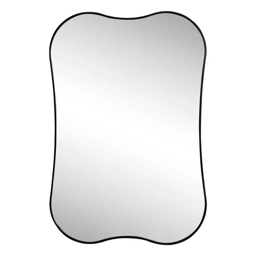 Calico 24 in. W x 36 in. H Medium Irregular Scallop Aluminum Alloy Framed Wall Mounted Mirror Calico 24 in. W x 36 in. H Medium Irregular Scallop Aluminum Alloy Framed Wall Mounted Mirror