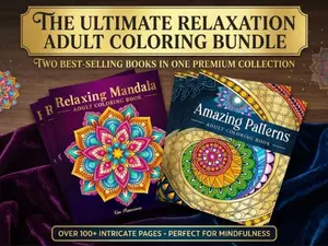 Relaxing Mandala Coloring Book for Adults – Stress Relief & Anxiety Relief Amazing Pattern Designs Bundle