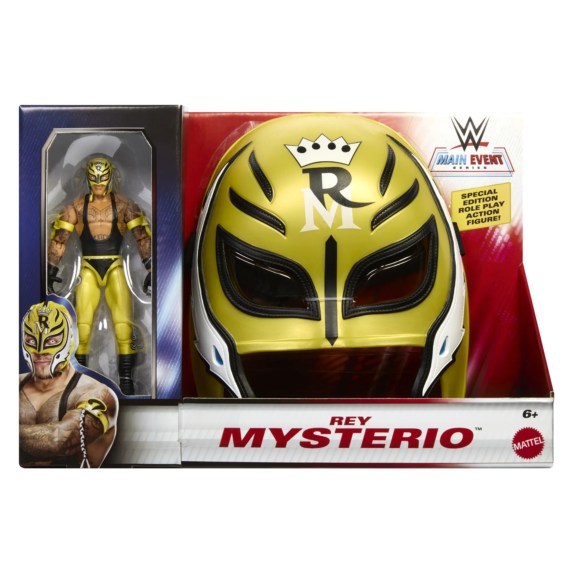 Rey Mysterio (Role Play) and Main Event Figure Mattel WWE Toy Wrestling Action Figure