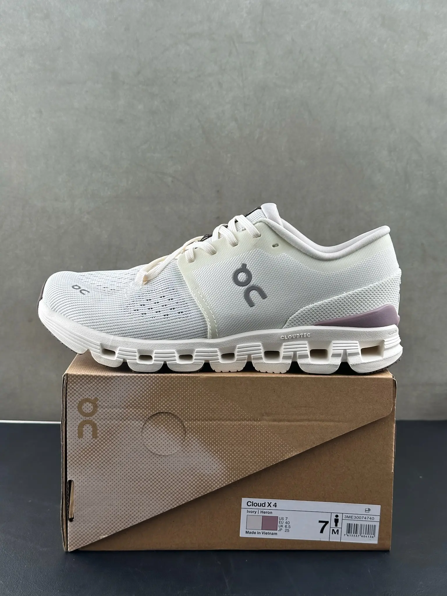 Cream Lavender Fashion Running Sneakers, Mesh Breathable Construction, Cloud Cushion Shock Absorption, Non Slip Grip Outsole, All Season Outdoor Workout Shoes