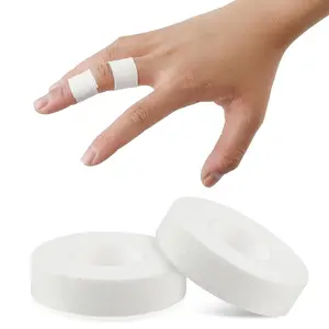 Extra Strong 0.6-Inch x 32-Feet Finger & Foot Athletic Tape for Sports - Sweat-Proof, Durable Tape for Volleyball, Climbing, Football & Outdoor Activities (2 Pack) No-Residue Elastic Muscle Support