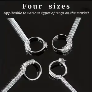 Invisible Ring Sizing Kit- 4 Sizes, ClearDIYScrew Fastener for Loose Rings, Perfect for Weddings And Outdoor Activities- Invisible Ring Sizing Kit
