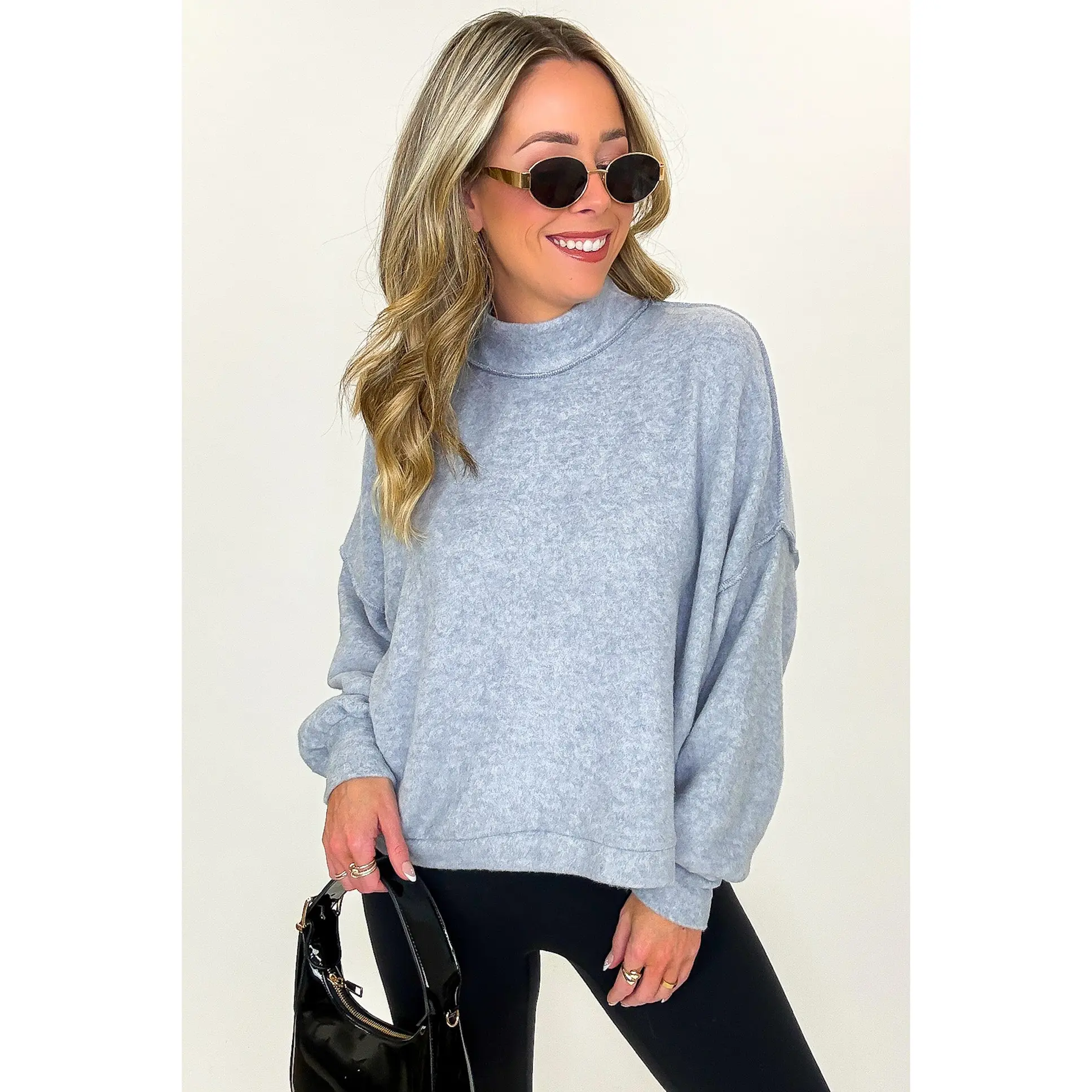 Cloud Haven Brushed Melange Hacci Sweater - FINAL SALE