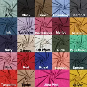 Honeycomb Jacquard Stretch Hennessy 340 GSM Knit Fabric by the Yard - Stretchy Yoga, Legging Fabric, Scuba, Sewing Activewear Fabric