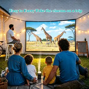 Simple Home/outdoor Wall-Mounted Soft Screen, Projection Screen, 60-150 Inches, Reusable and Easy to Clean, Ideal for Camping, Office, Home Theater