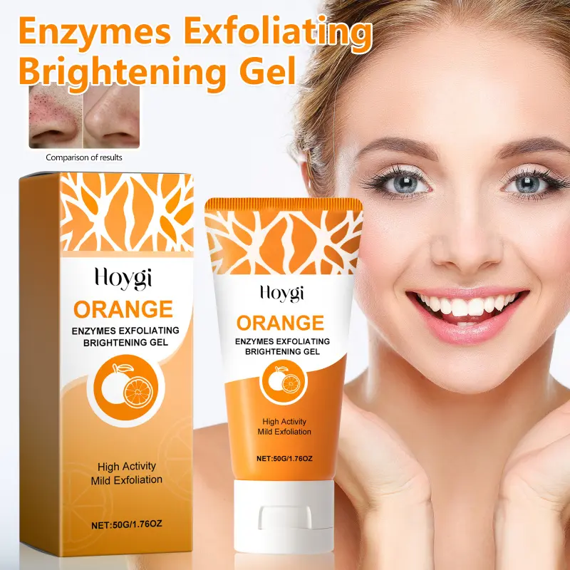 Hoygi exfoliating blackhead gel Face Exfoliant gently exfoliating blackheads shrink pores, brighten, smooth and tender skin
