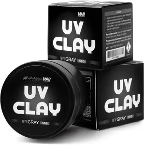 UV Curing Modeling Clay, 100g Total, UV Curable Clay for Model Making and Repair, 2 Pack (50g Each)