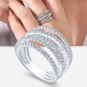 Fashion Design Ring Jewelry Love Girlfriend Boyfriend Souvenir Valentine Father Mother Anniversary Engagement Wedding New Year Christmas Halloween Birthday Gift