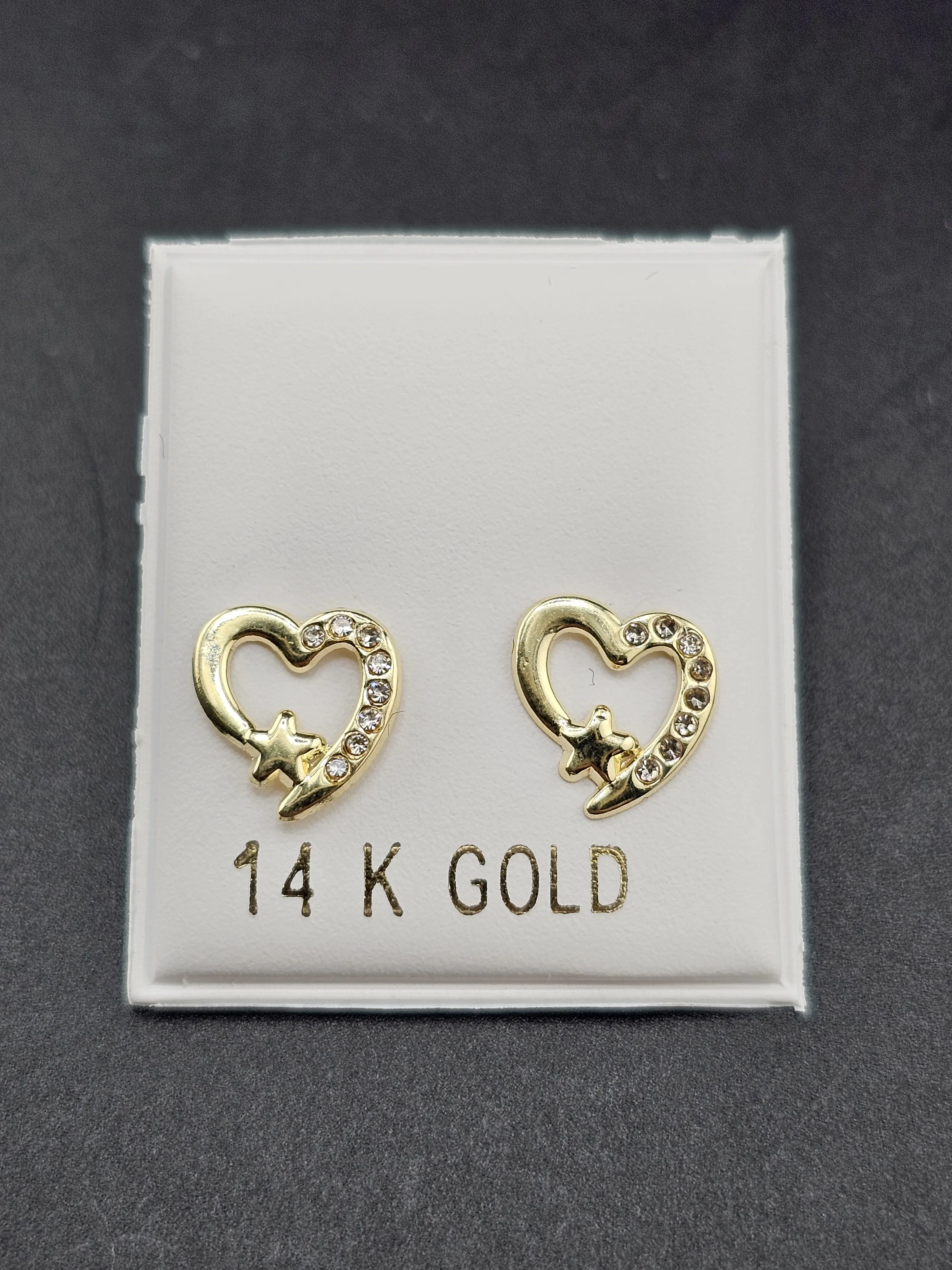 14K Gold Earrings - Hearts 14K Gold Earrings - Hearts