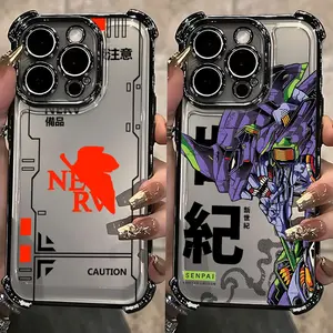 Anime Cool Plating Phone Case for Samsung S26 S25 S24 S23 S22 FE Edge Plus Ultra E-evangeliones- 5G Anti Fall Airbag