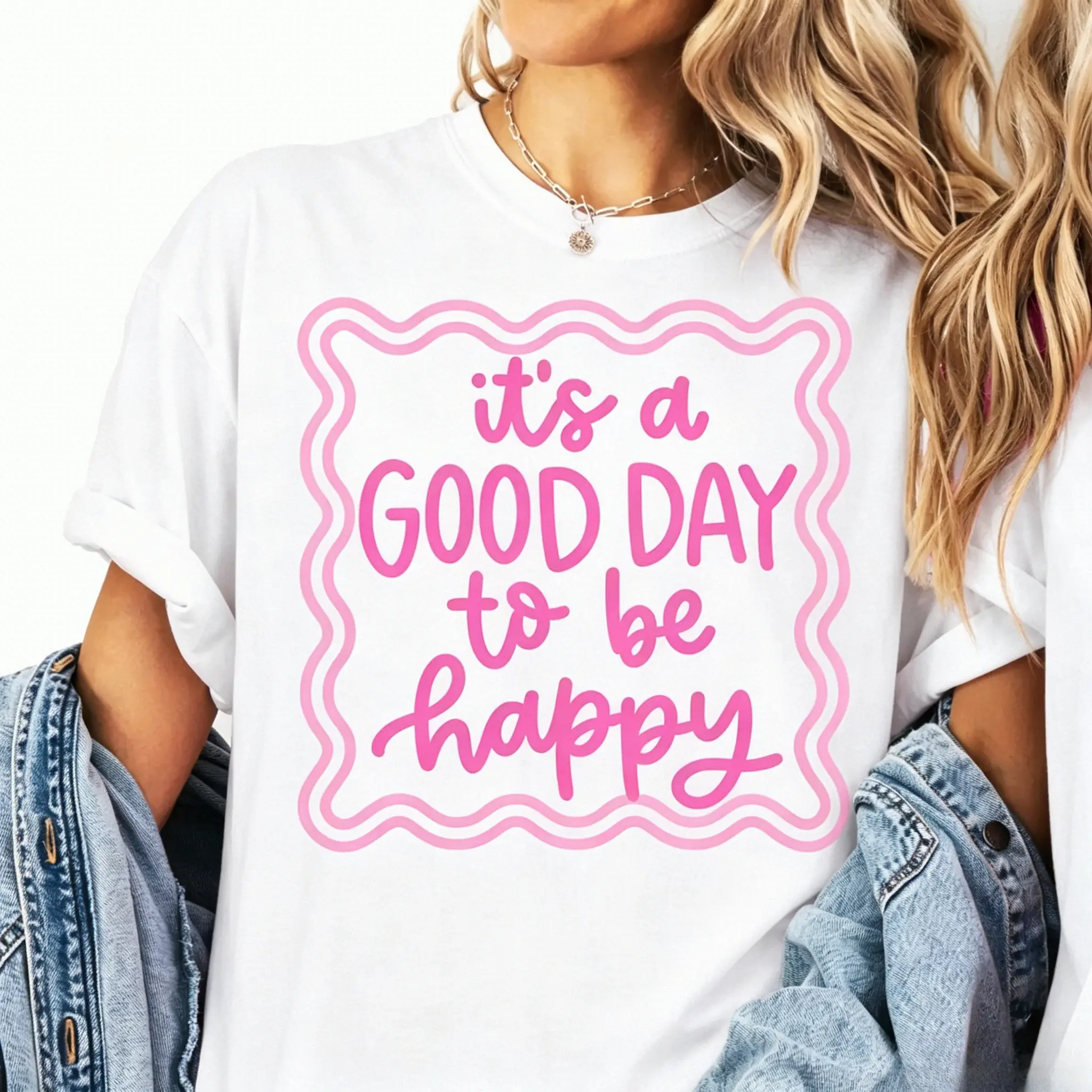 It's A Good Day to be Happy Shirt, Happiness Graphic Shirt, Good Day Tee, Oversized Trendy shirt, Womens Graphic Tee