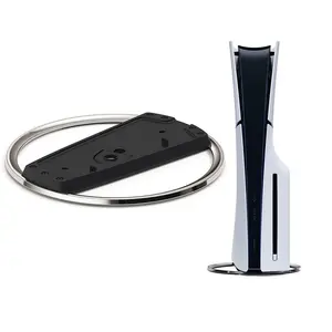 Portable Metal Vertical Stand for Ps5/ps5 Slim/ps5 Pro, Anti-Slip Base Holder, Compatible with Playstation 5 Pro Game Console, Durable Console Accessories