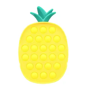 Pop Fidget Toy 24-Button Yellow Pineapple Silicone Bubble Popping Game