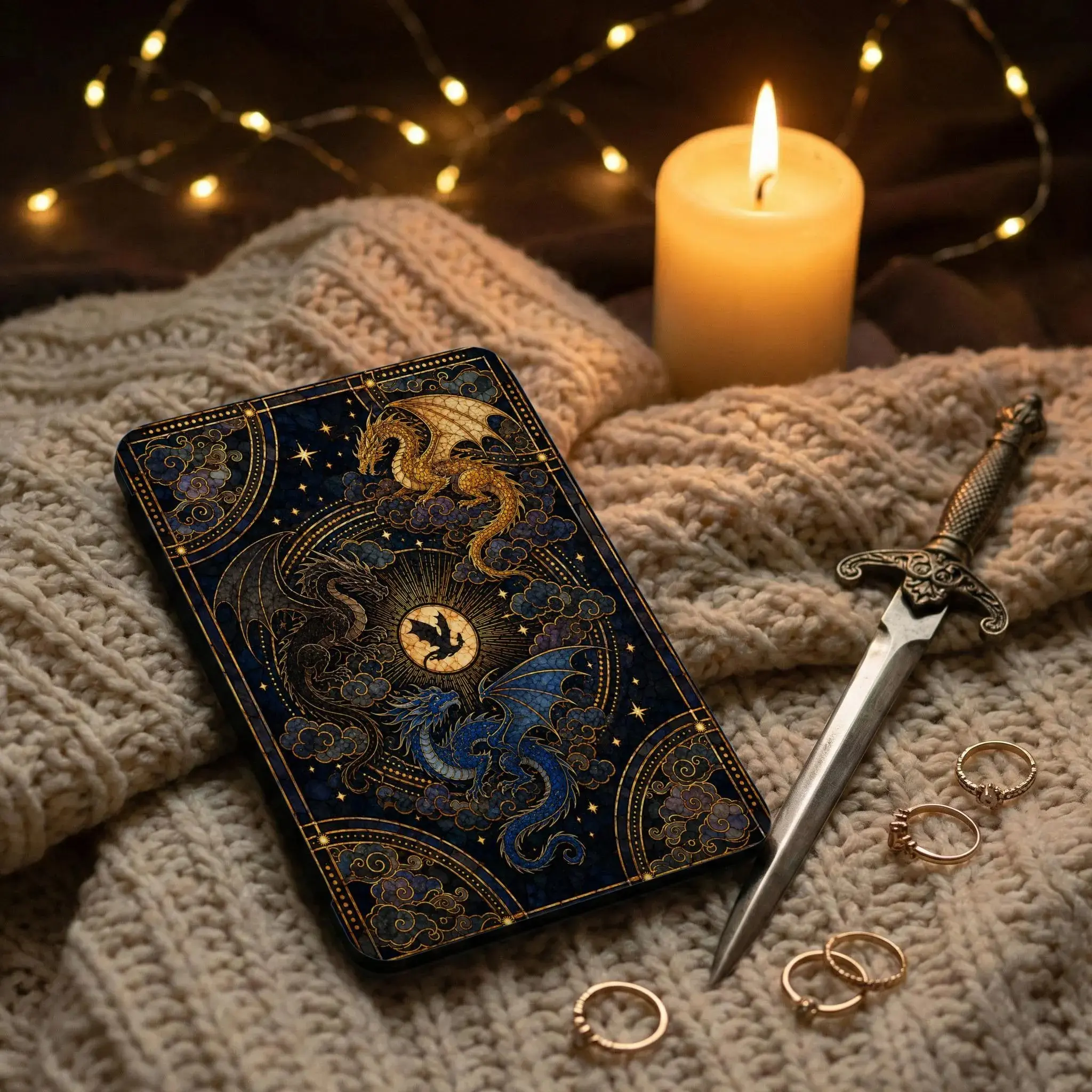 Fourth Wing Kindle Case, Dragon Rider Romantasy Kindle Paperwhite Cover, Book Lover Gift for Readers, Iron Flame Onyx Storm Ereader Cover for Paperwhite 12th 7”, Kindle 2024, Fire 7, Kobo Clara BW Gift