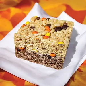 Reese's Pieces Rice Crispie Treat from Carrie's Crispies